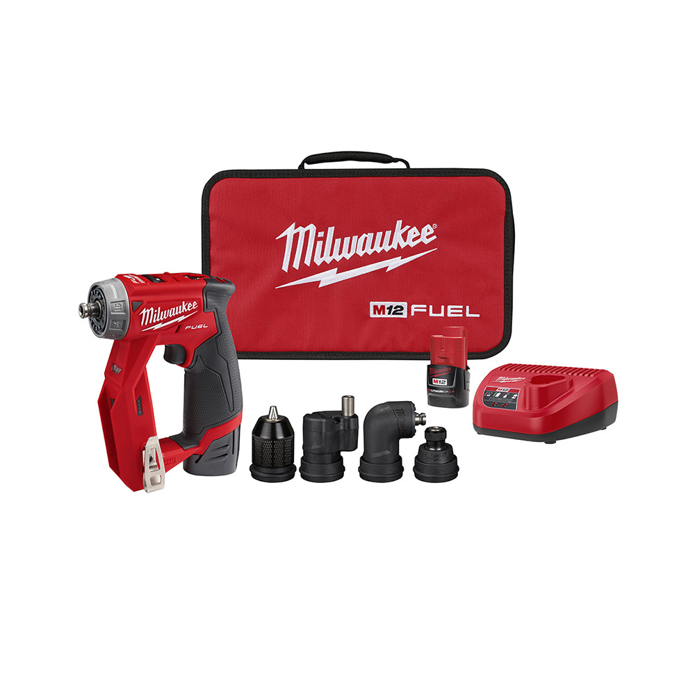 KIT TALADRO/DESTORNILLADOR DE INSTALACION INALAMBRICO MILWAUKEE 2505-22 M12 FUEL