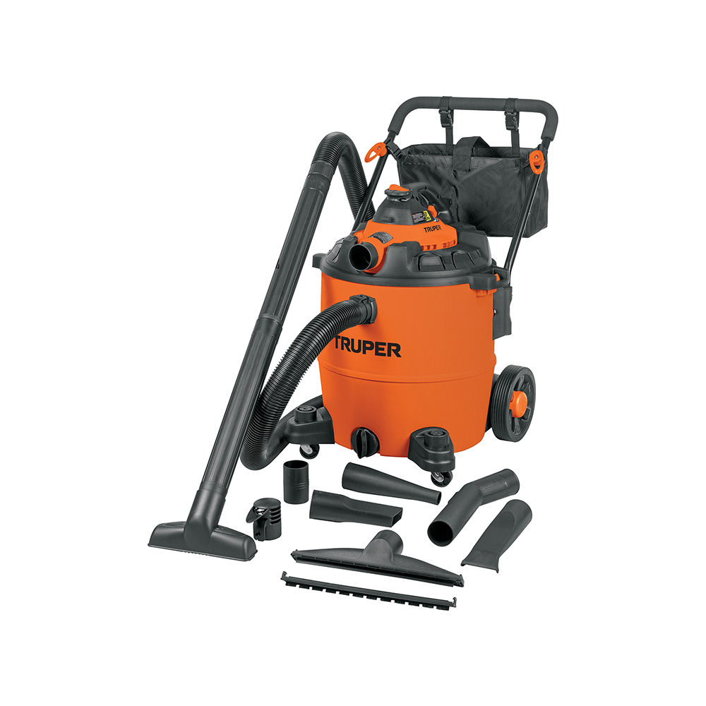 ASPIRADORA, SOPLADORA PLASTICA DE LIQUIDOS Y SOLIDOS TRUPER ASP-16S CAPACIDAD DE 60 L