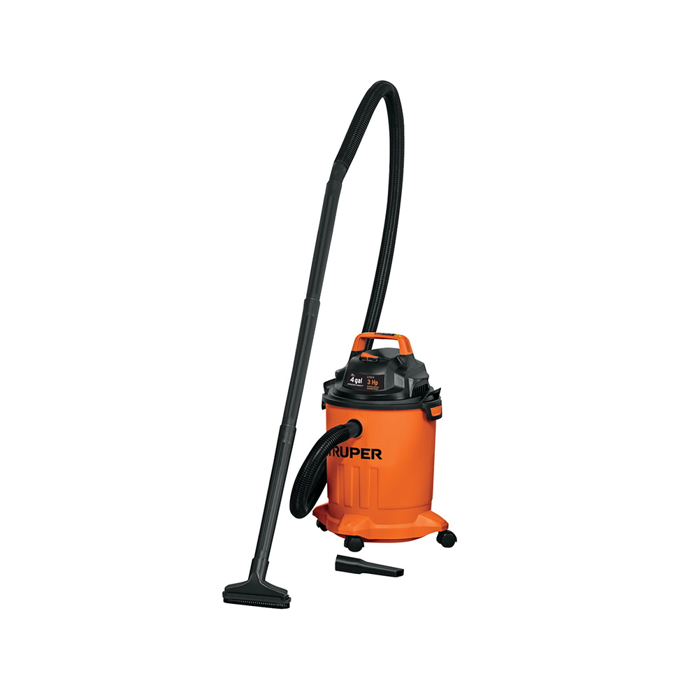 ASPIRADORA PLASTICA DE LIQUIDOS Y SOLIDOS TRUPER ASP-04 CAPACIDAD DE 15 L