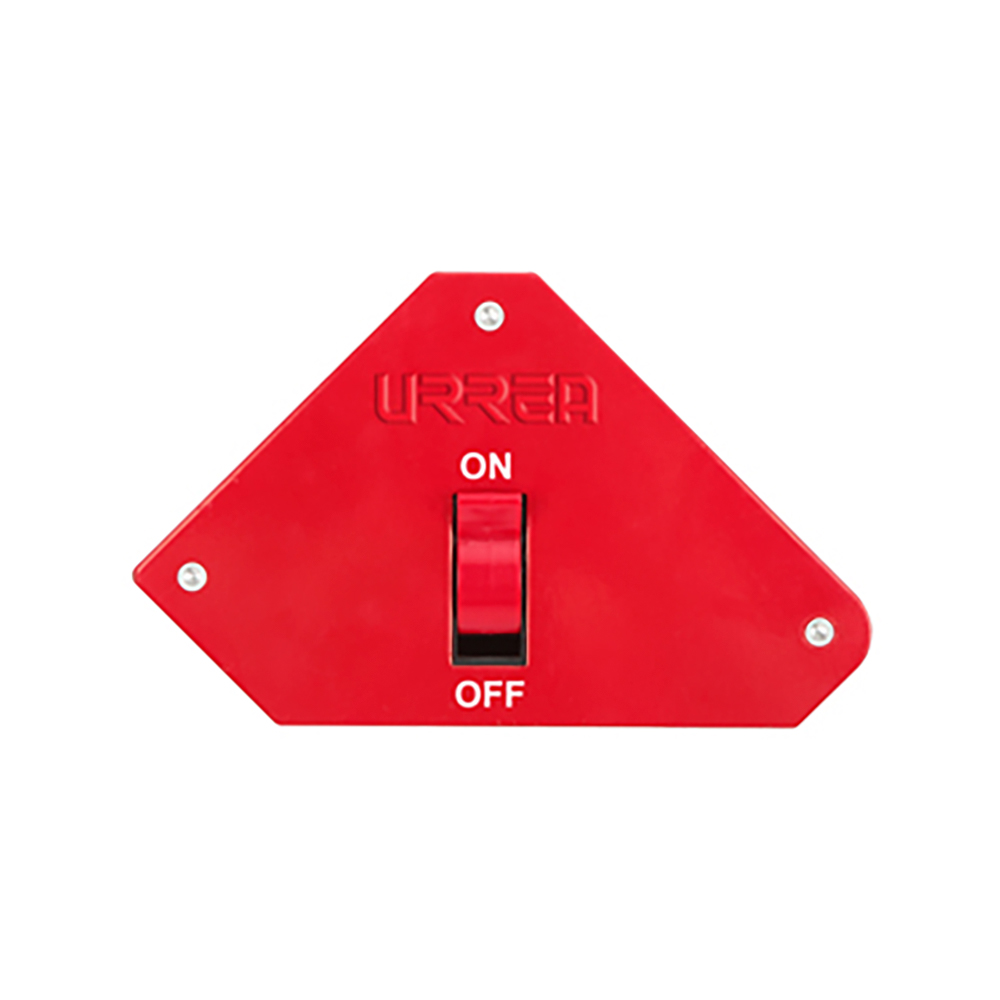 ESQUINA MAGNÉTICA URREA ESQU55 PARA SOLDAR MULTIANGULAR CON SWITCH 4-21/32'' DE 55 LIBRAS