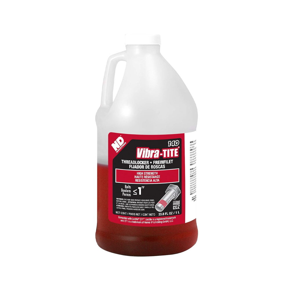 FIJADOR DE CUERDAS THREADLOCKER <1" DE ALTA RESISTENCIA VIBRATITE 140 ROJO 1 LITRO