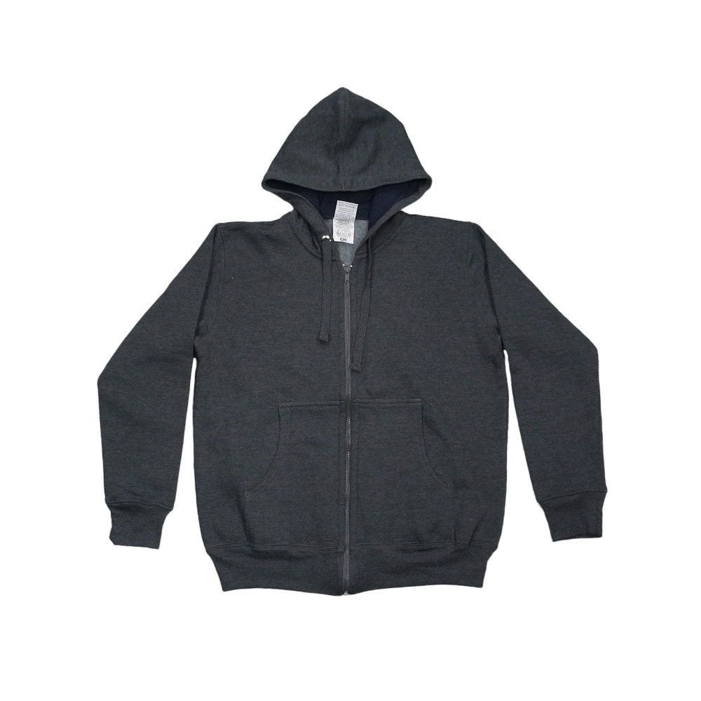 SUDADERA AZTX 16 TALLA CHICA OXFORD CON CAPUCHA Y CIERRE