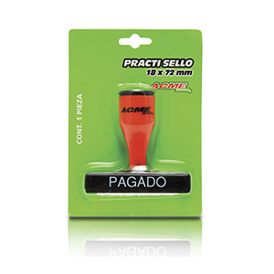 Sello PAGADO Barrilito ® 18 X 72mm